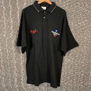 Vintage Competitors‎ View Dale Earnhardt Goodwrench Black Polo Shirt Men's Large